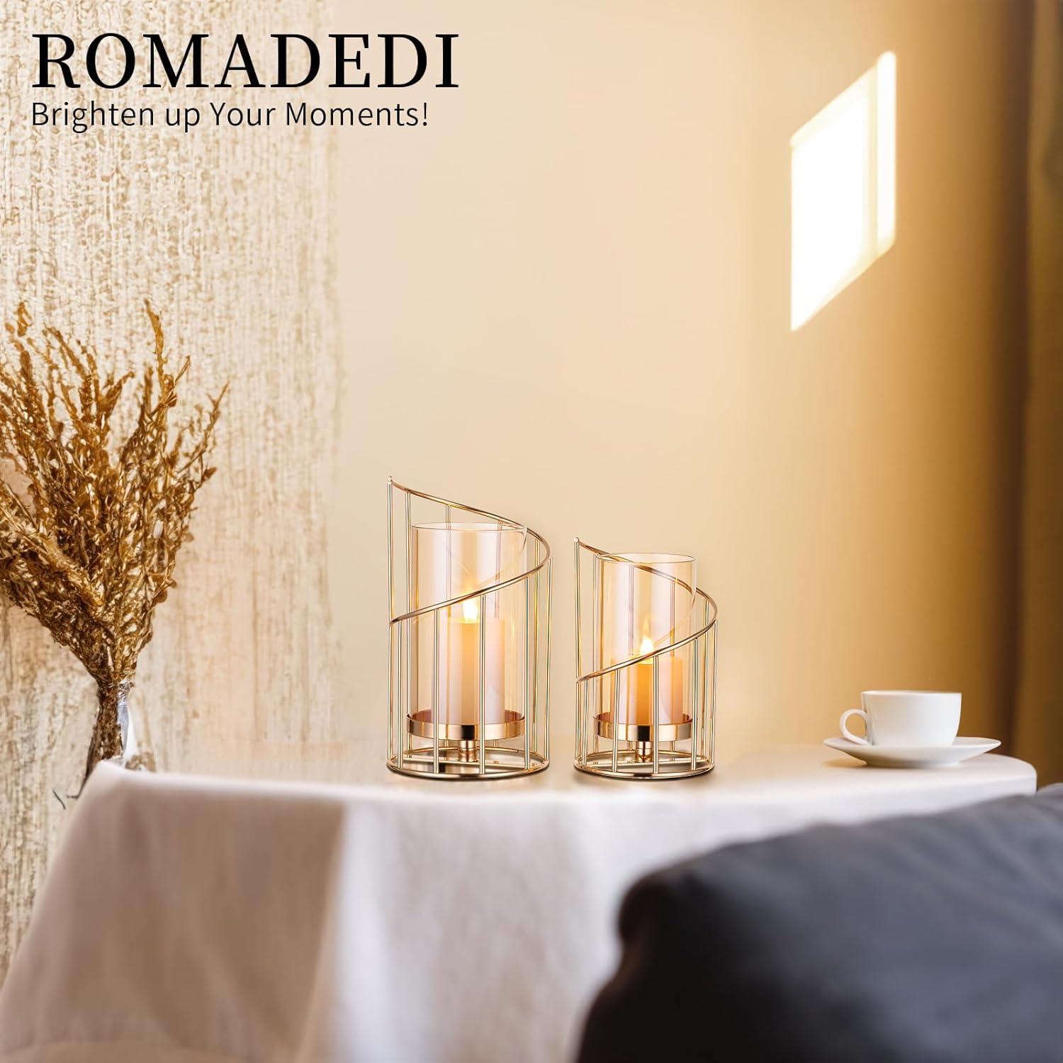 Windlicht Glas Kerzenständer Gold Hochzeit Outdoor Garten