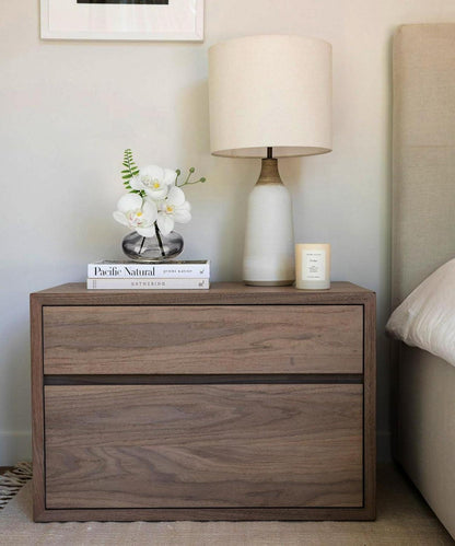 Künstliche Orchideen 3er Set Dekoblumen Glasvase Bad Wohnzimmer Büro White/Brown