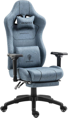 Ergonomischer Gaming Stuhl mit Massagefunktion und Fußstütze