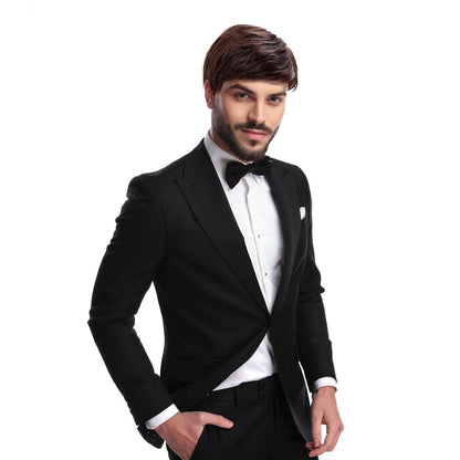 Braune Herren Perücke Kurz Haare Layered Wave mit Pony Halloween Cosplay