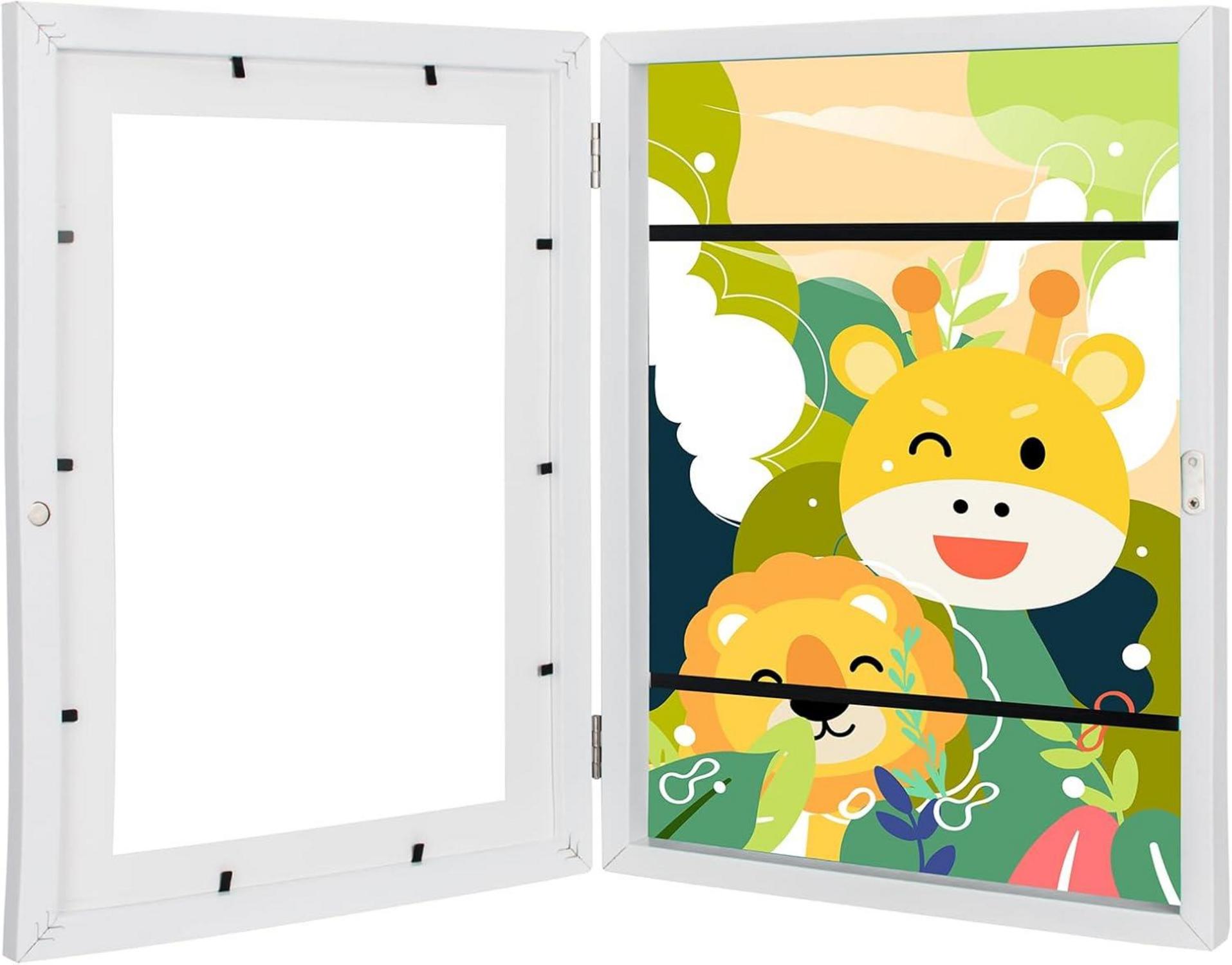 A4 Bilderrahmen Kinderzeichnungen Kunst weiß 1pc