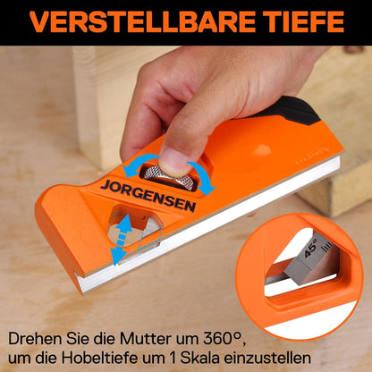 Holz Kantenhobel mit 4 Schneidköpfen 45°/3/5/6mm für Tischler