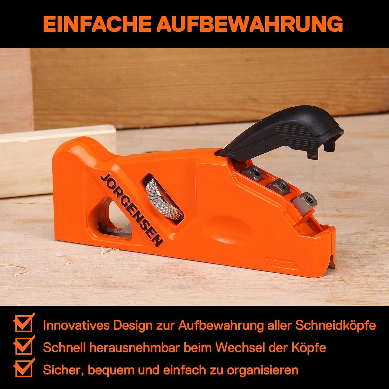 Holz Kantenhobel mit 4 Schneidköpfen 45°/3/5/6mm für Tischler