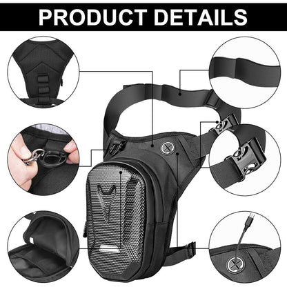 Motorrad Beintasche Wasserdicht – Sport Gürteltasche für Herren & Damen