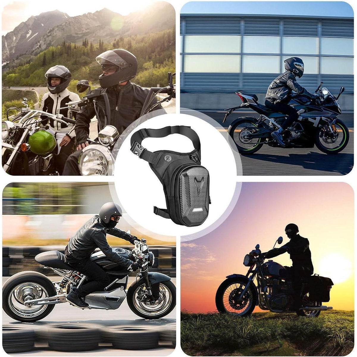 Motorrad Beintasche Wasserdicht – Sport Gürteltasche für Herren & Damen
