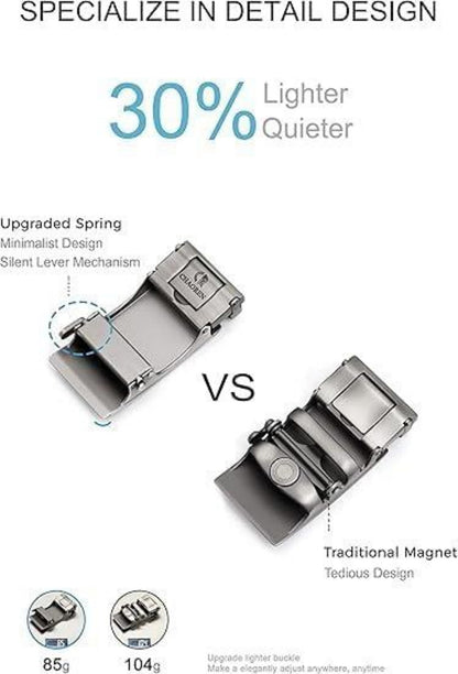 Herren Automatik Gürtel Leder 30mm Business formelle Anlässe