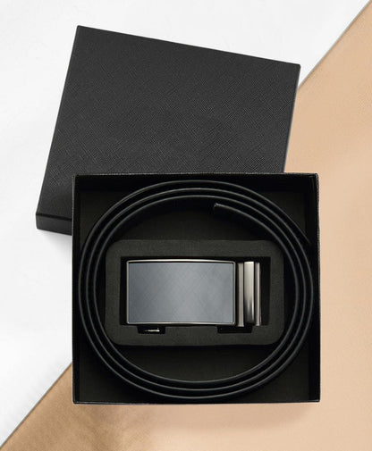 Herren Gürtel Automatik Leder 30mm Business formelle Anlässe - Schwarz