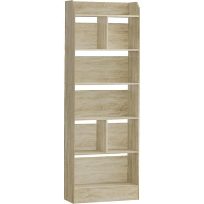 Bücherregal 6 Fächer Eichenbeige – Standregal für Wohnzimmer