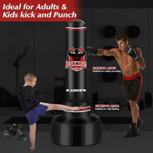 Aufblasbarer Boxsack 180cm freistehend für MMA Muay Thai