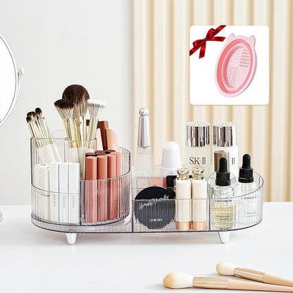 Make-up Organizer Drehbar 2-in-1, Kosmetik Aufbewahrung für