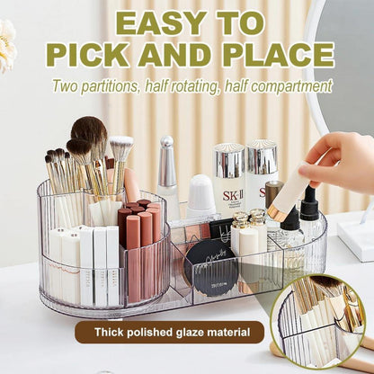 Make-up Organizer Drehbar 2-in-1, Kosmetik Aufbewahrung für