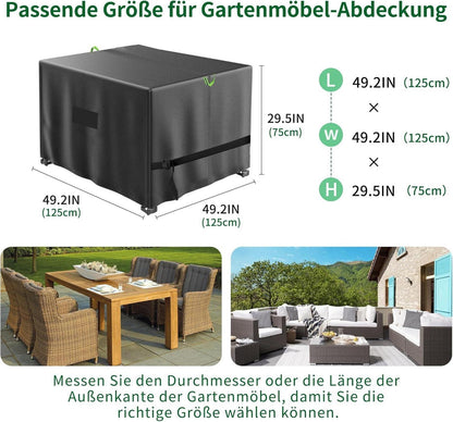 Wasserdichte Gartenmöbel Abdeckungen Rattan Oxford Gewebe