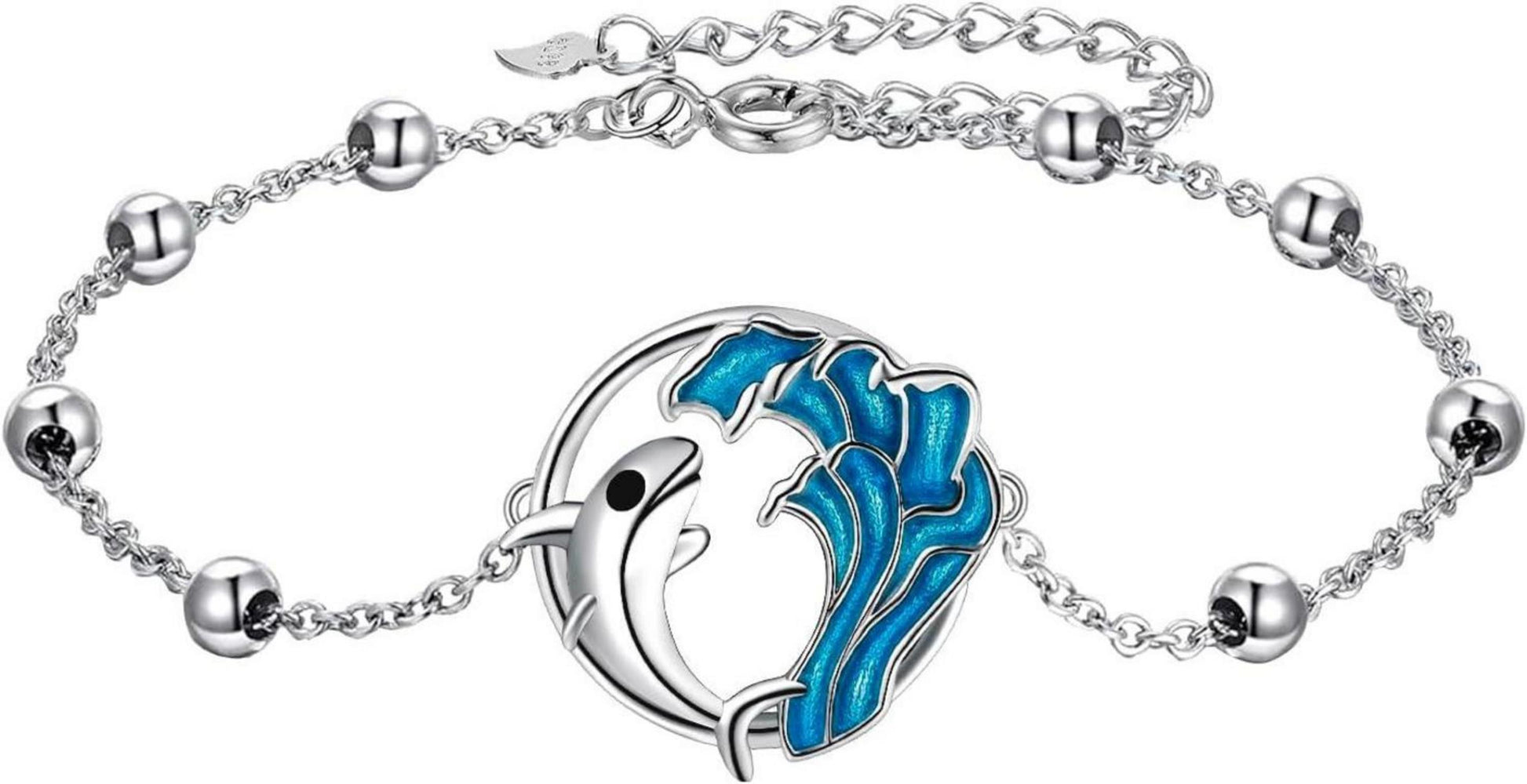 925 Sterling Silber Fußkettchen Verstellbar Strandschmuck