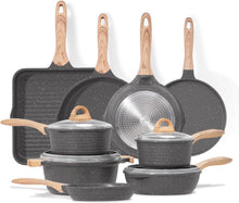 Pfannenset 23-Teilig Antihaft Granit Topf Induktion Kochtopf Set