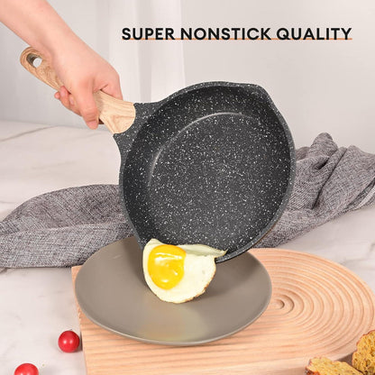 Pfannenset 23-Teilig Antihaft Granit Topf Induktion Kochtopf Set