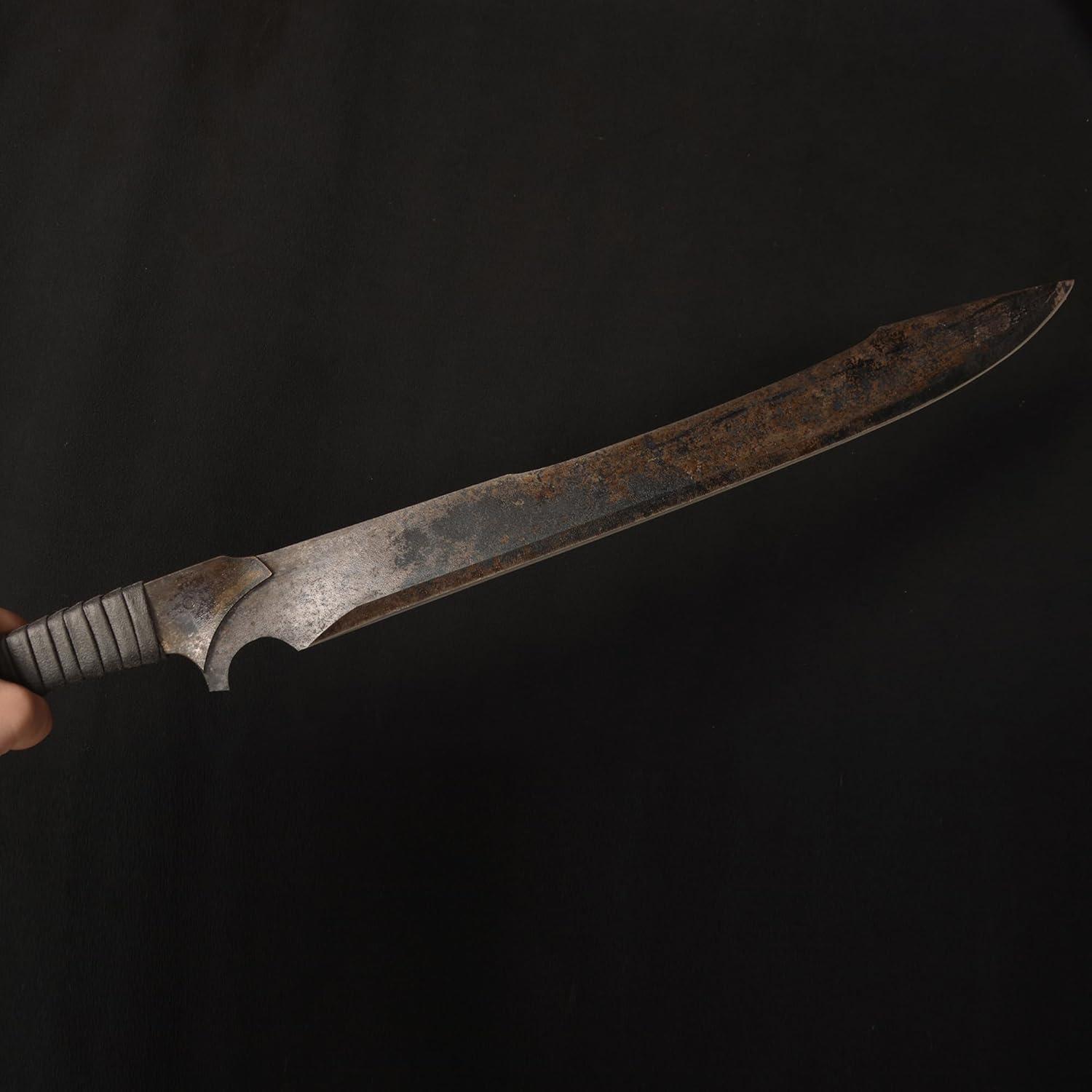 Mangan Stahl Hackklinge Full Tang Outdoormesser Jagd Camping Wandern Survival