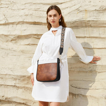 BOSTANTEN Damen Handtasche mittelgroß Leder Schultertasche