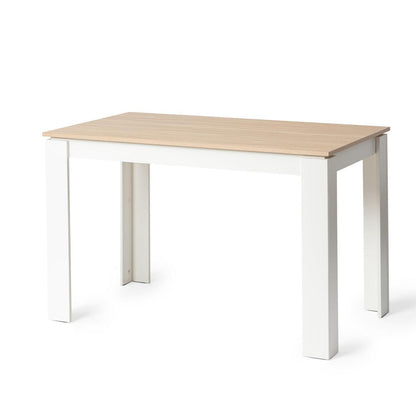 Esstisch Eiche-Weiß 120x70cm – Esszimmertisch für 4 Personen