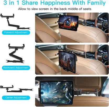 Tablet Halterung Auto Kopfstütze 360° Drehung iPad Samsung Nintendo Switch Tablet Smartphone Holder 4.7-11 Zoll