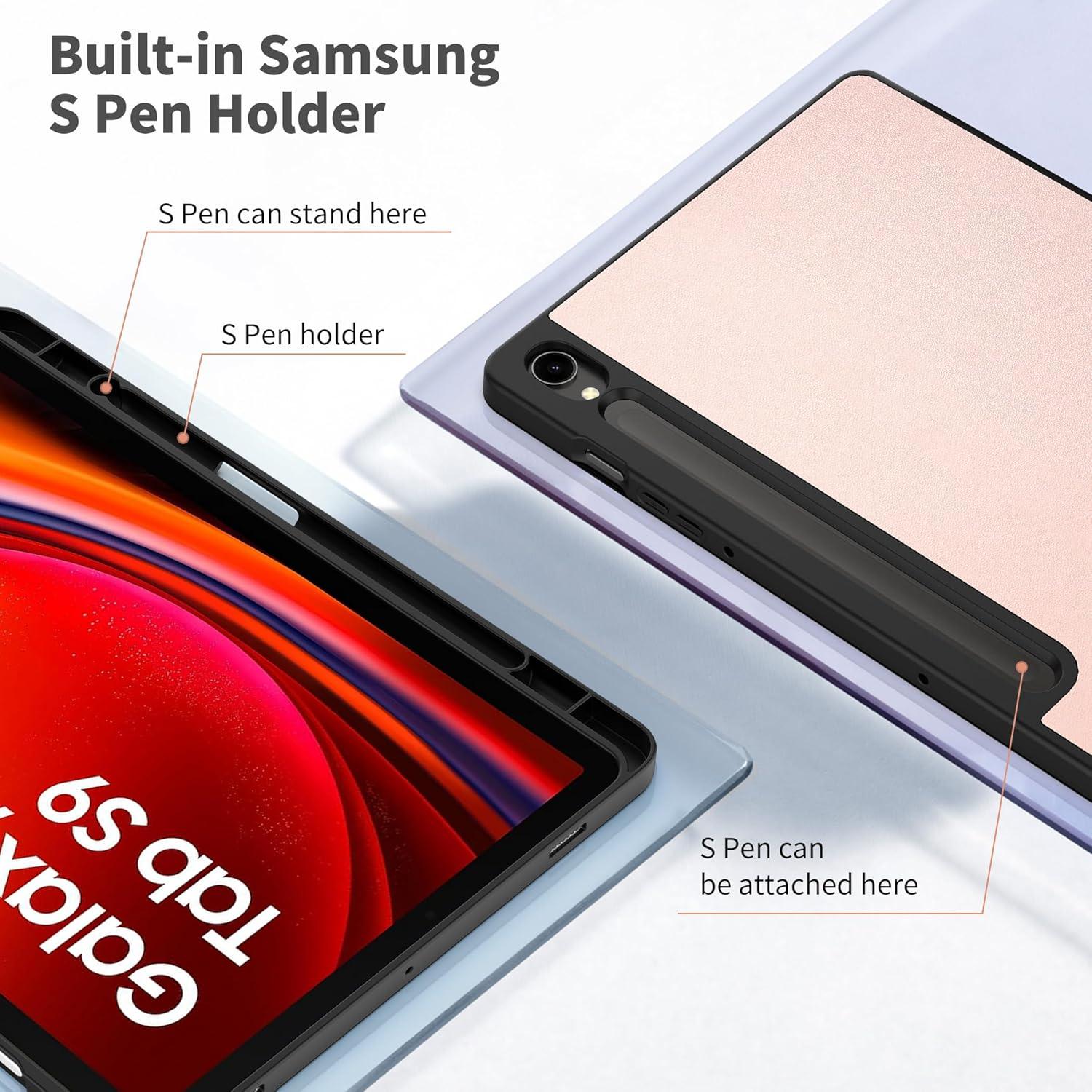 Hülle für Samsung Galaxy Tab S9 FE 10.9 Zoll/ S9 2023 11 Zoll, Slim PU