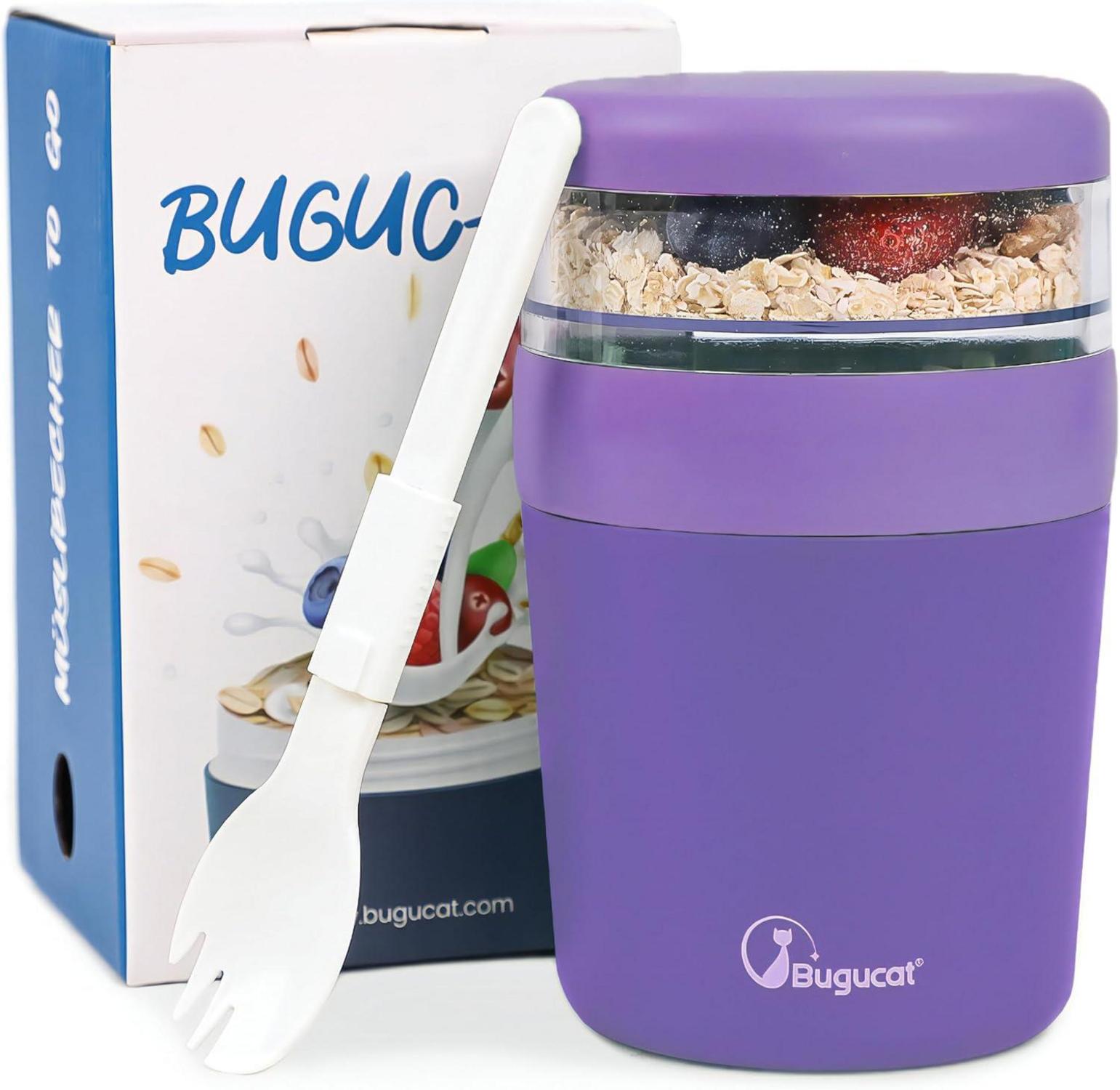 Müslibecher to go 150ML+500ML, Lunchpot mit Löffel