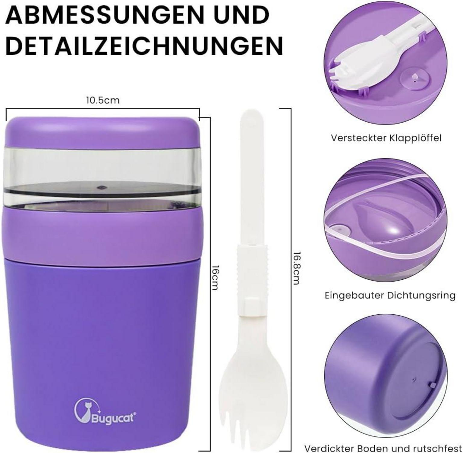 Bugucat Müslibecher to Go 150ML+500ML in