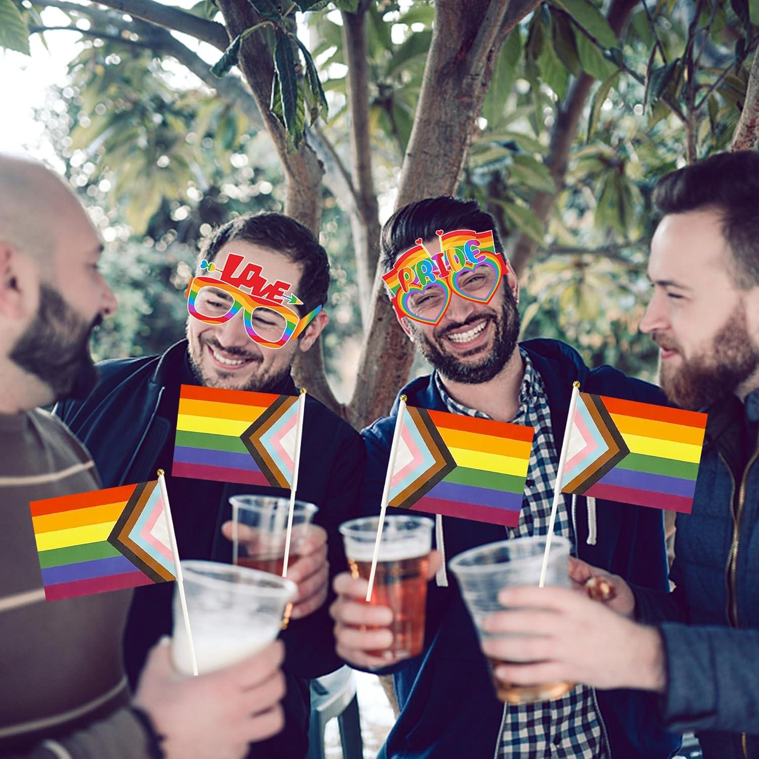 Regenbogen-Flagge Stolz LGBTQ Handheld Dekorationen Pride Party