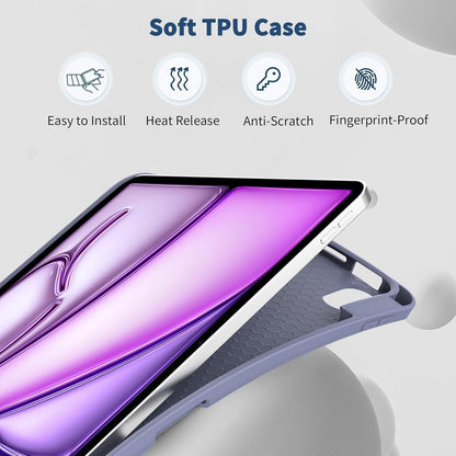 Hülle für iPad Air M2 11 Zoll 2024 / Air 5 2022 Trifold Ständer Helles