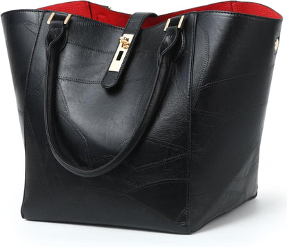 Modische Shopper Tasche aus PU-Leder für Damen