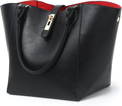 Große Damen Shopper Handtasche aus PU-Leder - Stilvolles