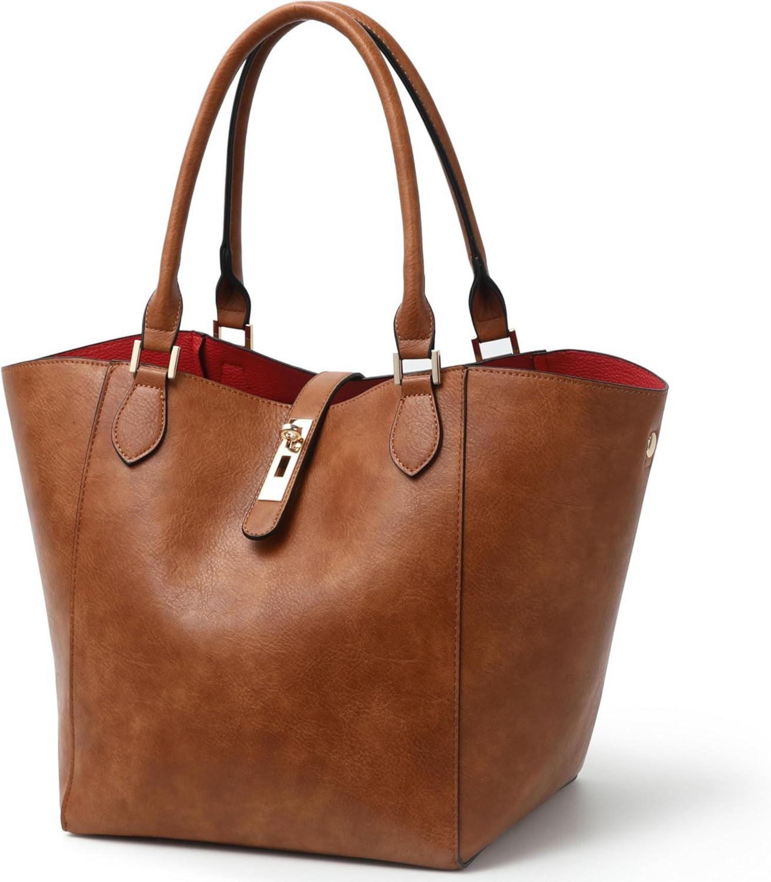 Leder Shopper Tasche Damen Groß - Handtasche für Frauen