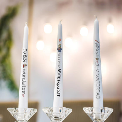 Kerzentattoo Vatertag A5 4 Stück Dad Geschenk für Kerzen oder Keramik DIY Bogen