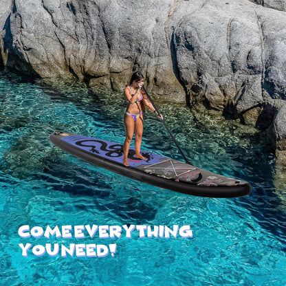Aufblasbares Stand Up Paddle Board SUP Jugend-Erwachsene Justierbares Paddel 3