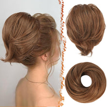 Synthetische Haarverlängerung Pferdeschwanz Dutt Scrunchie Golden
