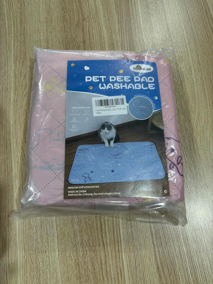 Welpenunterlagen Waschbar für Hunde Dinosaurier Design Grau 80*90cm 2 Stück