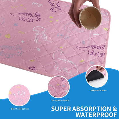 Welpenunterlagen 2er Set Waschbar für Hunde Pink 60x60cm