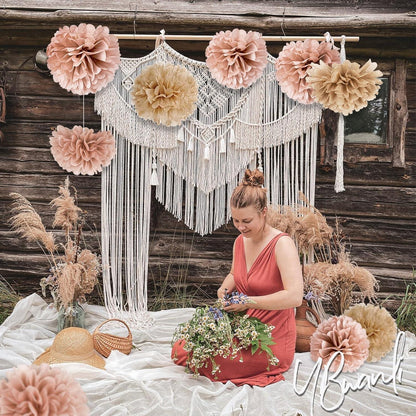 20er Vintage Pompons Deko Boho Hochzeit Party Deko