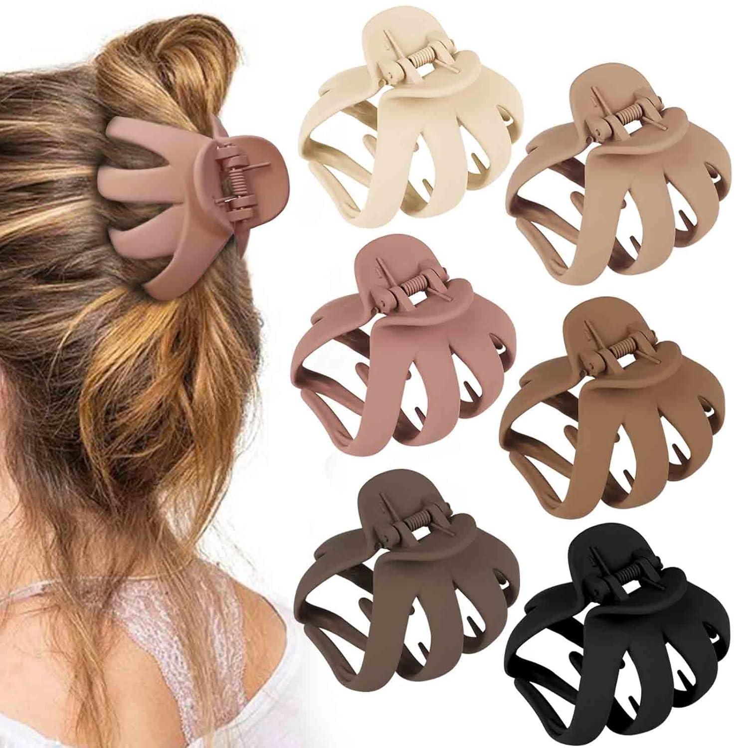 8er Pack Octopus Haarspangen Groß Hair Claw Clip