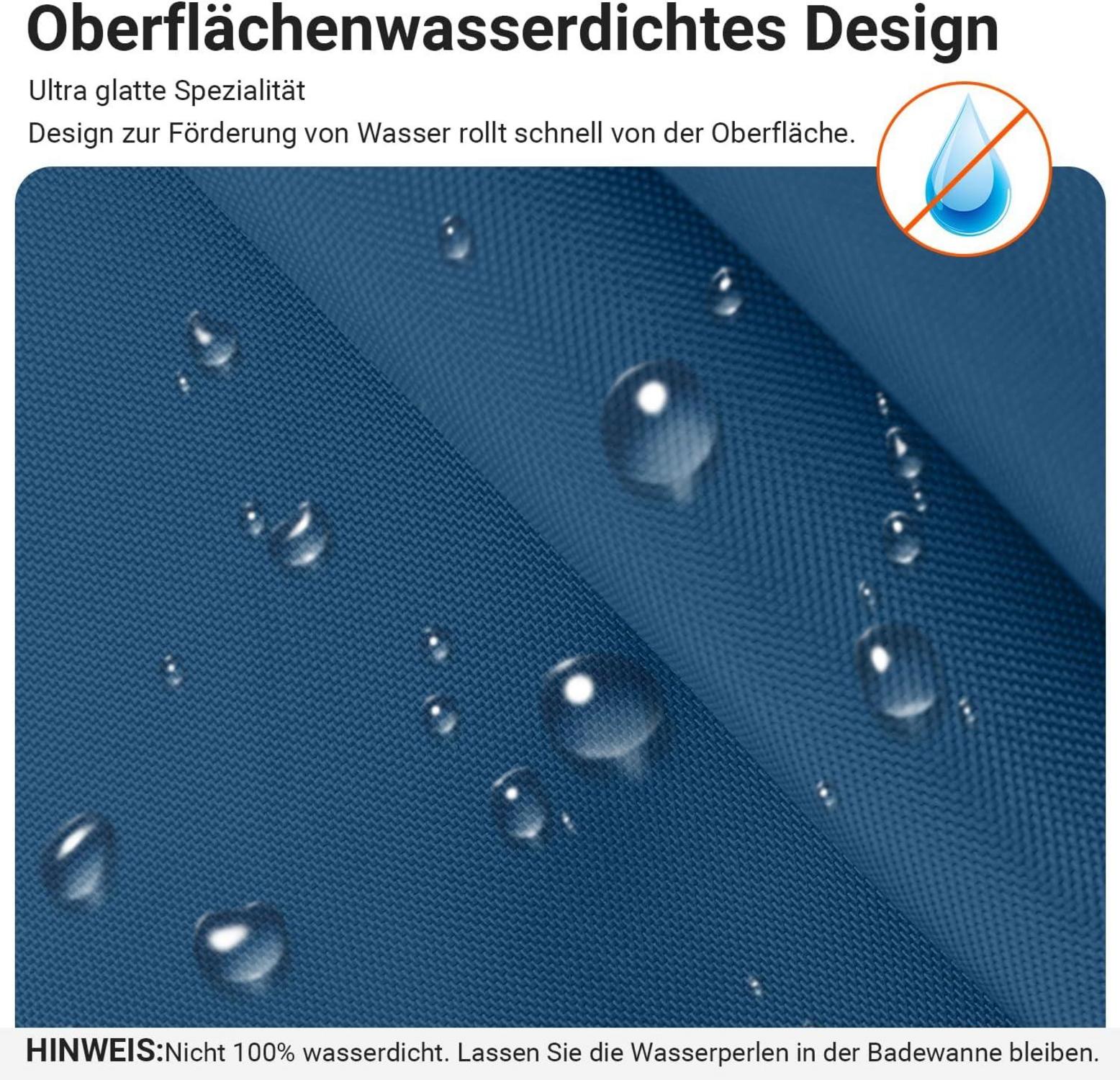 Duschvorhang Dunkelblau Polyester 300x200cm Wasserabweisend