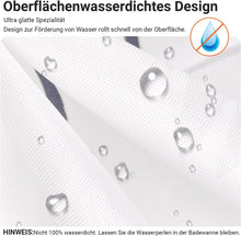 Duschvorhang 100x200cm Weizenohr Saum Anthischimmel