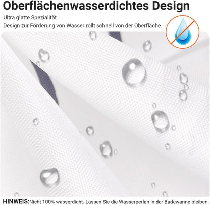 Duschvorhang 100x200cm Weizenohr Saum Anthischimmel