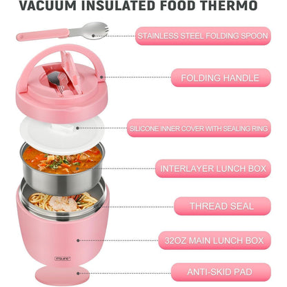 Thermos Lunchbox 970ml Edelstahl – Auslaufsicher & Warmhaltend