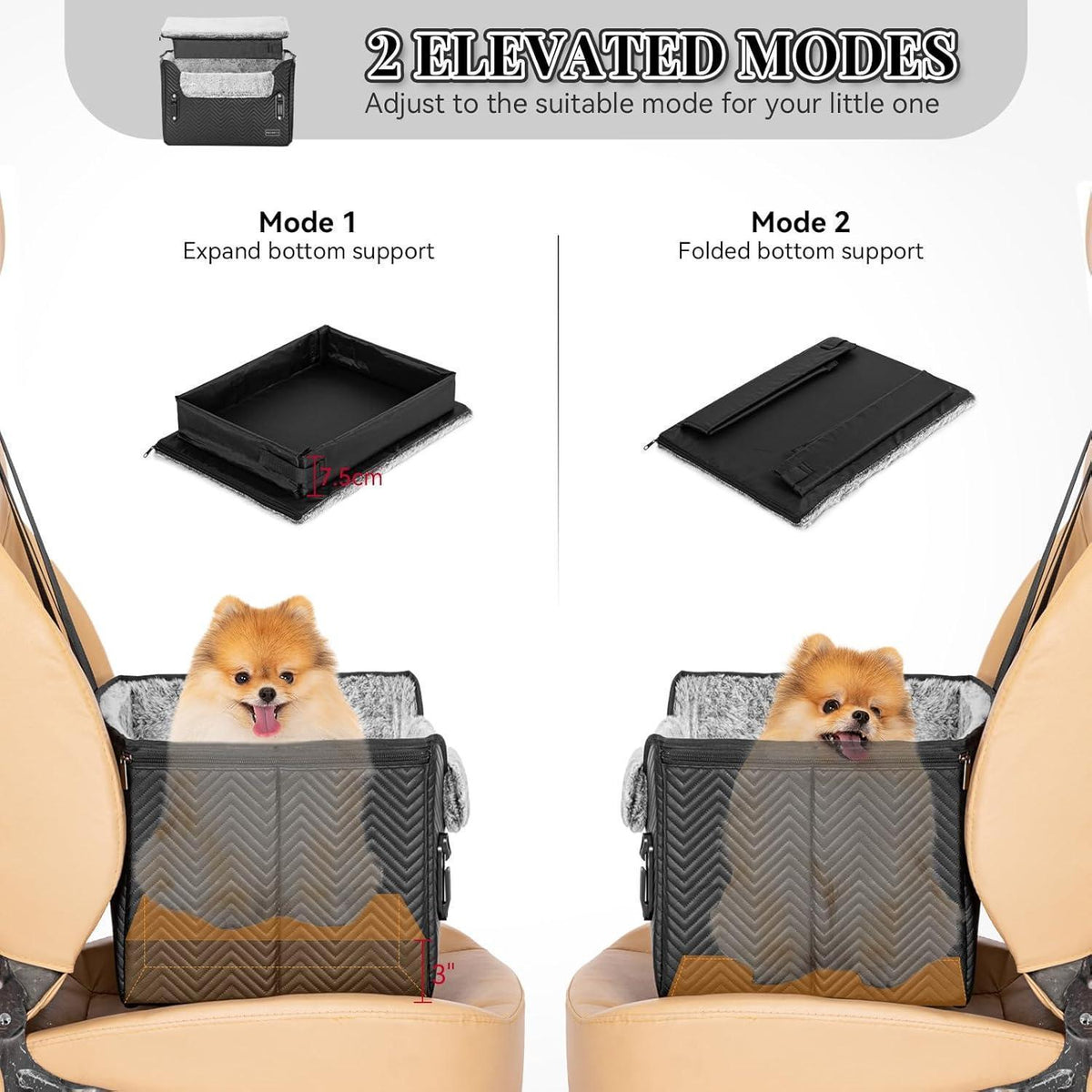 Hunde Autositz für kleine Hunde – Sicher & Komfortabel