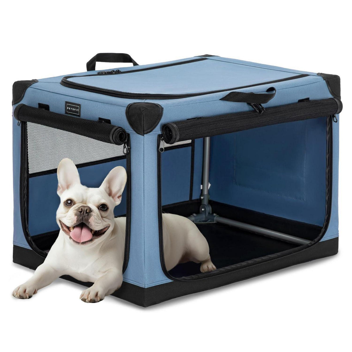 Faltbare Hundebox mit Stoffbezug – Sicher & Komfortabel für Reisen