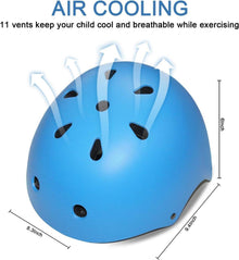 Kinder Fahrradhelm Kinderhelm Skaterhelm Knieschoner Set