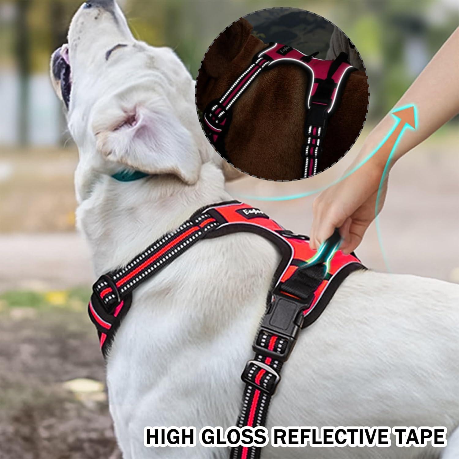 DKDDSSS Hundegeschirr Atmungsaktiv Anti-Zug Grosse Hunde