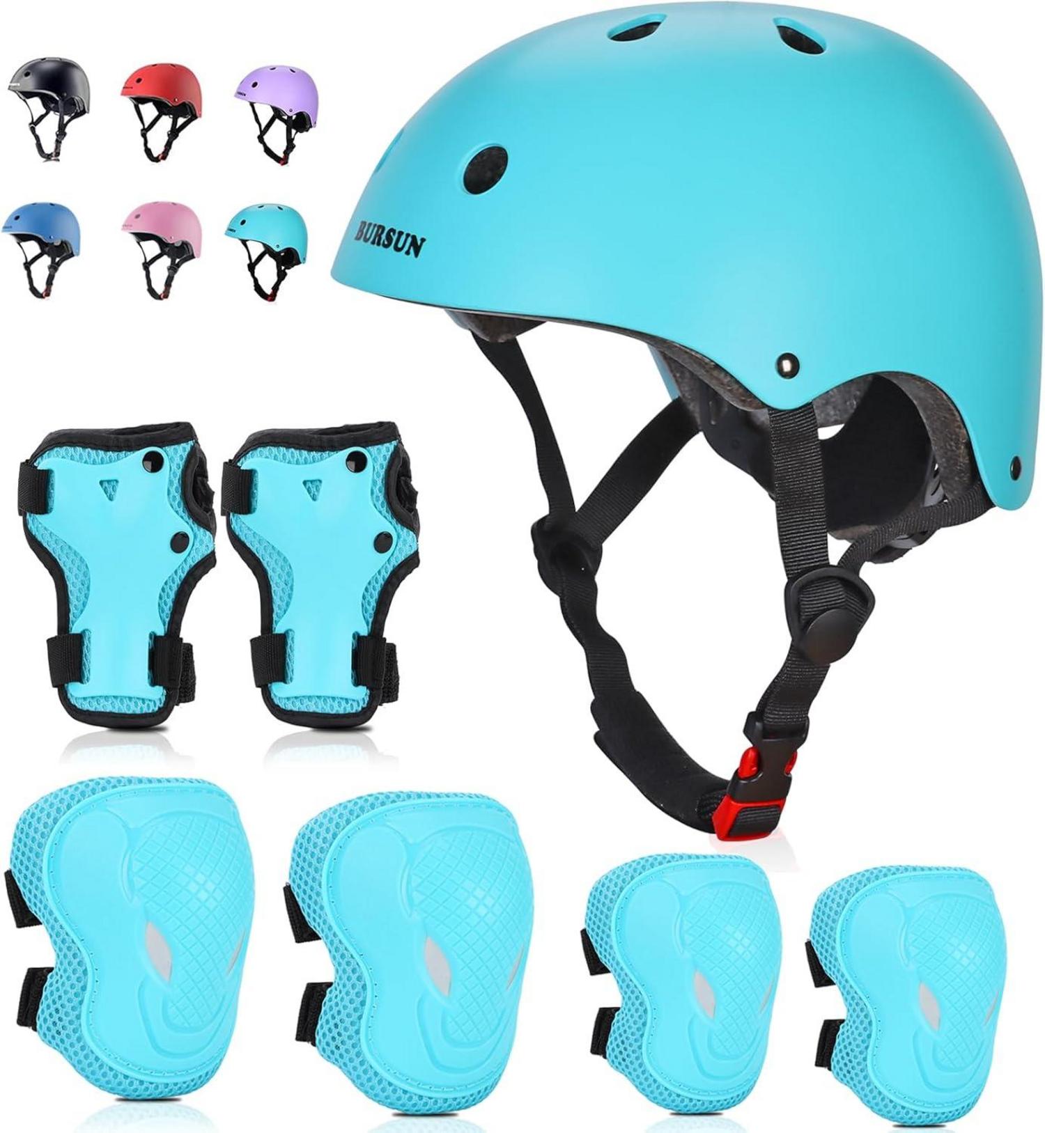 Kinder Fahrradhelm Knieschoner Set Skateboard Roller 2-16 J. Alt