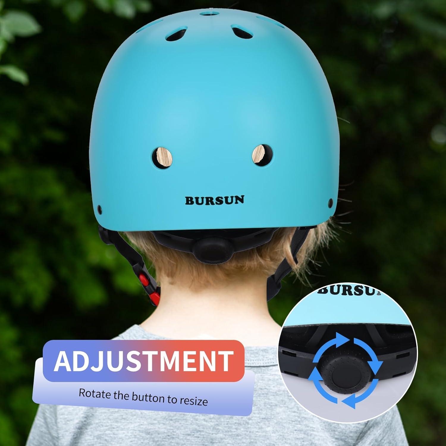 Kinder Fahrradhelm Knieschoner Set Skateboard Roller 2-16 J. Alt