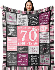 Decke Geburtstag Geschenk 150x130CM Mikrofaser exzellenter Qualität