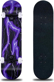 31x8 Zoll Skateboard ABEC-11 Kugellager Ahornholz Purple